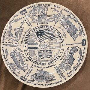 Decorative Plate with Historical Design